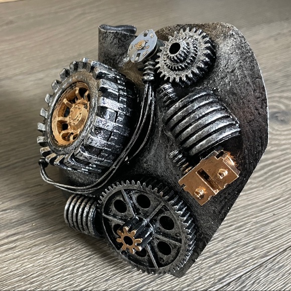 Half Face Mask Phantom of the Opera Steampunk  NWT - Picture 6 of 8